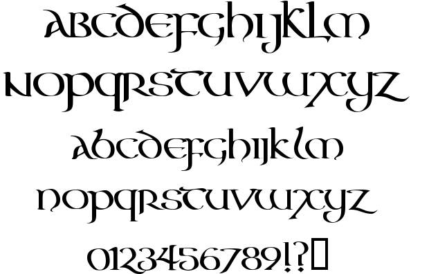 gaelic type font